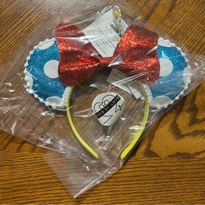 Blue Polka Dot Minnie Mouse Ears